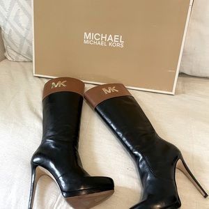 Michael Kors Hayley Knee High Leather Boot